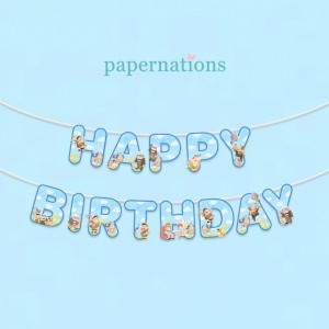 HBD UP Bunting Flag